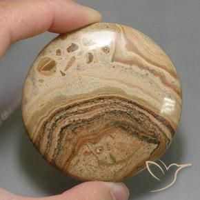 205.8 ct Round Jasper, 55.7 mm From Indonesia, Photo A