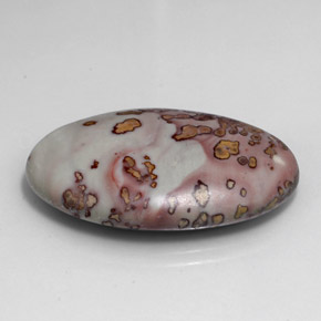 32.70 ct Multicolor Jasper Stone, Natural Jasper in Oval Cabochon Shape for Sale