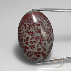 39.35ct Natural Multicolor Jasper, Oval, Opaque