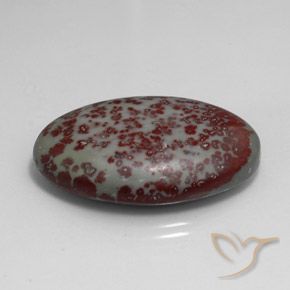 39.35 ct Multicolor Jasper Stone, Natural Jasper in Oval Cabochon Shape for Sale