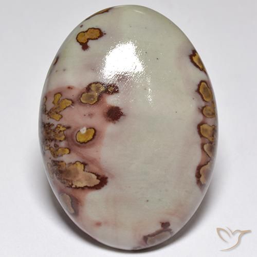 37.10ct Natural Multicolor Jasper, Oval, Opaque