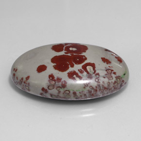 37.87 ct Multicolor Jasper Stone, Natural Jasper in Oval Cabochon Shape for Sale