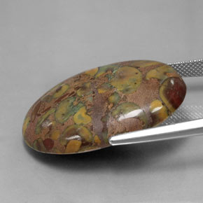 Jasper Gemstone in 31.8 x 23.4 mm Size for Sale, Jasper Stone in Multicolor Color