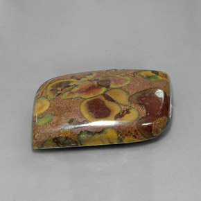 34.76 ct Multicolor Jasper Stone, Natural Jasper in Fancy Cabochon Shape for Sale