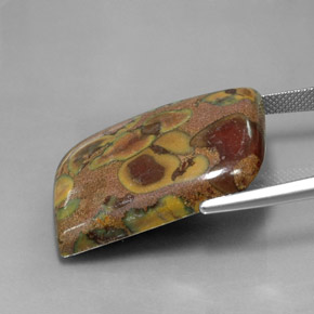 Jasper Gemstone in 28.5 x 21.2 mm Size for Sale, Jasper Stone in Multicolor Color