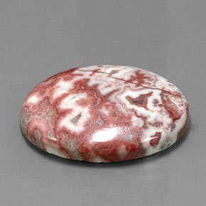 38.30 ct Multicolor Jasper Stone, Natural Jasper in Oval Cabochon Shape for Sale