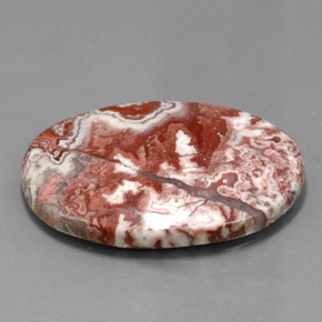 43.95 ct Multicolor Jasper Stone, Natural Jasper in Oval Cabochon Shape for Sale