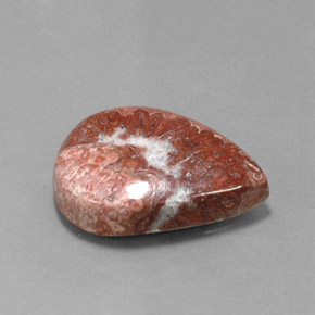10.75 ct Multicolor Jasper Stone, Natural Jasper in Pear Cabochon Shape for Sale