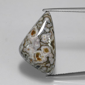 16.27 ct Multicolor Jasper Gemstone, Jasper Gem in Fancy Cabochon Shape for Sale.