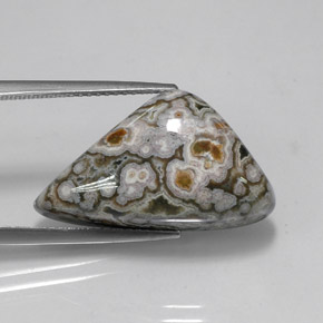 16.27 ct Multicolor Jasper Stone, Natural Jasper in Fancy Cabochon Shape for Sale