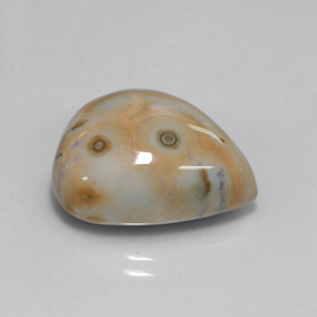 15.02 ct Multicolor Jasper Stone, Natural Jasper in Pear Cabochon Shape for Sale