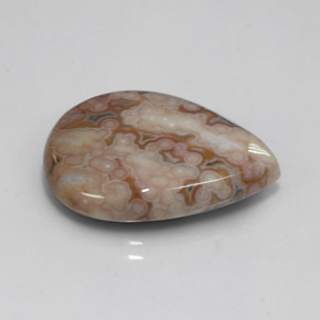 13.92 ct Multicolor Jasper Stone, Natural Jasper in Pear Cabochon Shape for Sale