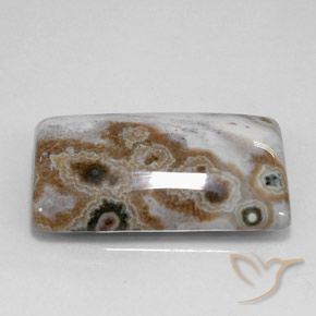 23.24 ct Multicolor Jasper Stone, Natural Jasper in Baguette Cabochon Shape for Sale