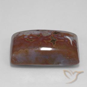 26.45 ct Multicolor Jasper Stone, Natural Jasper in Baguette Cabochon Shape for Sale