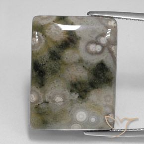 Jaspe Multicolore Baquette 23,21 ct d'Indonésie, Dimension 23,7 x 17,9mm, Pierre gemme naturelle Non traité, pureté Opaque , 1 pièce de jaspe baguette cabochon, dureté de Mohs de 6.5 à 7 convient aux bijoux de tous les jours, pierre de sagesse, Photo A