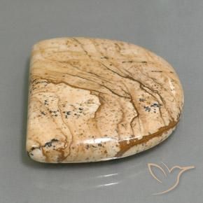 33.01 ct Multicolor Jasper Stone, Natural Jasper in Fancy Cabochon Shape for Sale