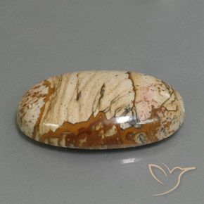 18.14 ct Multicolor Jasper Stone, Natural Jasper in Oval Cabochon Shape for Sale
