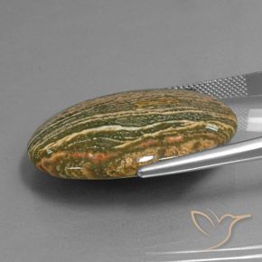 Jasper Gemstone in 33.1 x 25.7 mm Size for Sale, Jasper Stone in Multicolor Color
