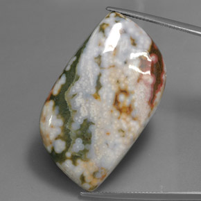 Multicolor Jasper Gem - 44.8ct Fancy Cabochon (ID: 348258)