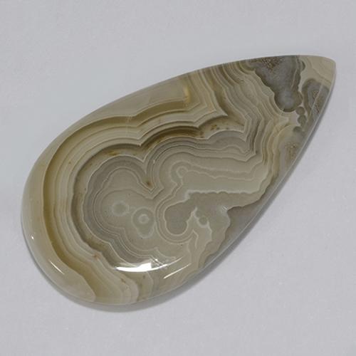 Multicolor Jasper Gem - 20ct Pear Cabochon (ID: 348618)