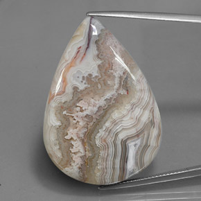 Multicolor Jasper Gem - 44.5ct Pear Cabochon (ID: 348619)