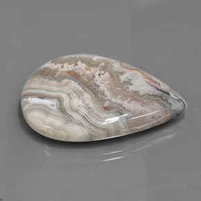 44.46 ct Multicolor Jasper Stone, Natural Jasper in Pear Cabochon Shape for Sale