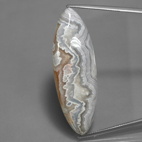 41.50 ct Multicolor Jasper Gemstone, Jasper Gem in Marquise Cabochon Shape for Sale.