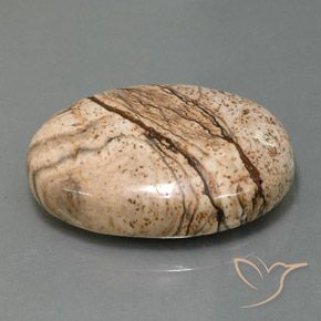 40.47 ct Multicolor Jasper Stone, Natural Jasper in Oval Cabochon Shape for Sale