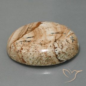44.54 ct Multicolor Jasper Stone, Natural Jasper in Oval Cabochon Shape for Sale