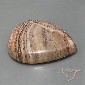 62.26 ct Multicolor Jasper Stone, Natural Jasper in Pear Cabochon Shape for Sale