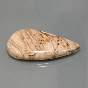 47.27 ct Multicolor Jasper Stone, Natural Jasper in Half Heart Cabochon Shape for Sale