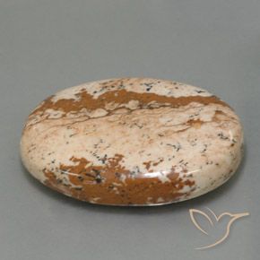 54.96 ct Multicolor Jasper Stone, Natural Jasper in Oval Cabochon Shape for Sale