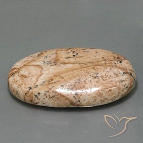 49.05 ct Multicolor Jasper Stone, Natural Jasper in Oval Cabochon Shape for Sale