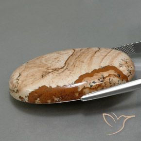 Jasper Gemstone in 39.6 x 25 mm Size for Sale, Jasper Stone in Multicolor Color