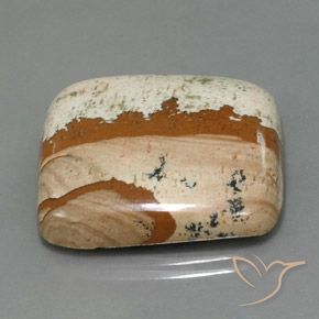 35.02 ct Multicolor Jasper Stone, Natural Jasper in Square Cabochon Shape for Sale