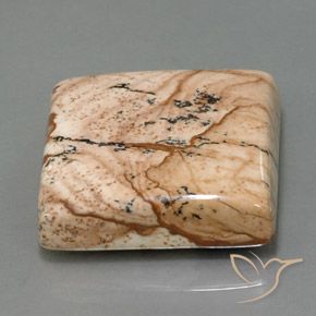 35.31 ct Multicolor Jasper Stone, Natural Jasper in Square Cabochon Shape for Sale