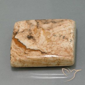 51.28 ct Multicolor Jasper Stone, Natural Jasper in Baguette Cabochon Shape for Sale