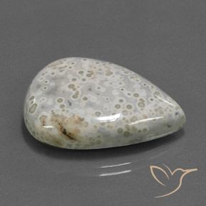 34.98 ct Multicolor Jasper Stone, Natural Jasper in Pear Cabochon Shape for Sale