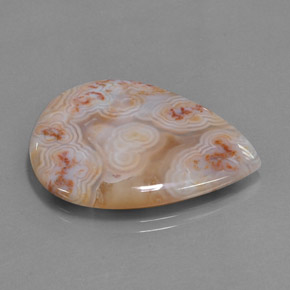 25.49 ct Multicolor Jasper Stone, Natural Jasper in Pear Cabochon Shape for Sale