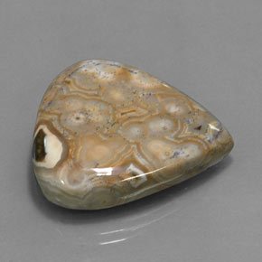 38.48 ct Multicolor Jasper Stone, Natural Jasper in Pear Cabochon Shape for Sale