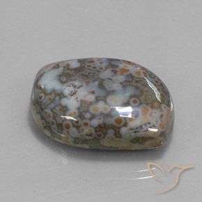 45.73 ct Multicolor Jasper Stone, Natural Jasper in Fancy Cabochon Shape for Sale