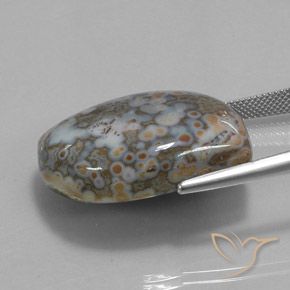 Jasper Gemstone in 28.4 x 20.9 mm Size for Sale, Jasper Stone in Multicolor Color