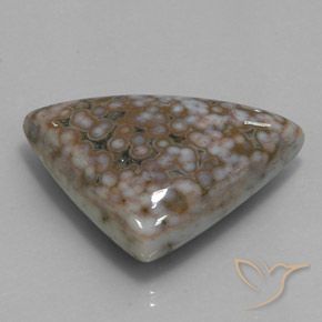 40.07 ct Multicolor Jasper Stone, Natural Jasper in Trillion Cabochon Shape for Sale