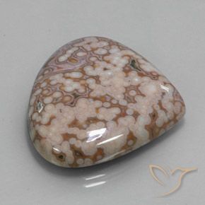 52.10 ct Multicolor Jasper Stone, Natural Jasper in Pear Cabochon Shape for Sale