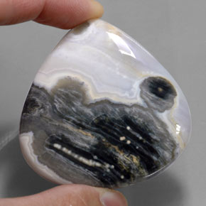 137.25 ct Multicolor Jasper Gemstone, Jasper Gem in Pear Cabochon Shape for Sale.