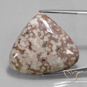 56.08ct Natural Multicolor Jasper, Pear Shape, Opaque