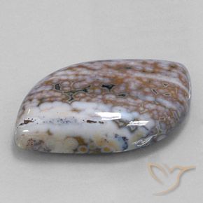 50.91 ct Multicolor Jasper Stone, Natural Jasper in Fancy Cabochon Shape for Sale