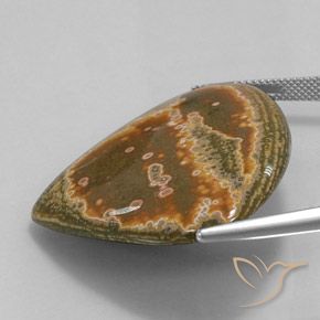 Jasper Gemstone in 38.2 x 33.5 mm Size for Sale, Jasper Stone in Multicolor Color