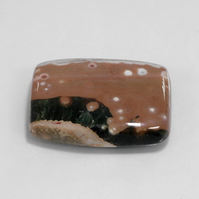 36.31 ct Multicolor Jasper Stone, Natural Jasper in Baguette Cabochon Shape for Sale