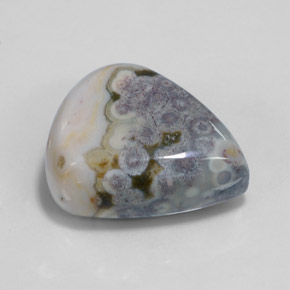 29.32 ct Multicolor Jasper Stone, Natural Jasper in Pear Cabochon Shape for Sale